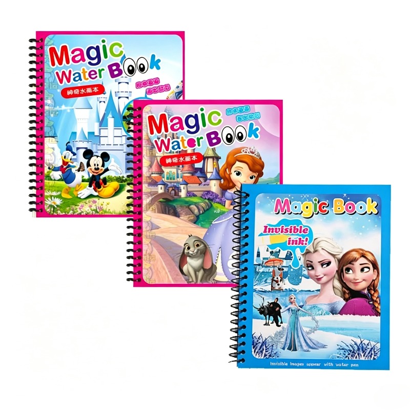 Reusable Water Magic Coloring Book - Cartoon Waterverf Tekenset Graffiti Anime Waterverf