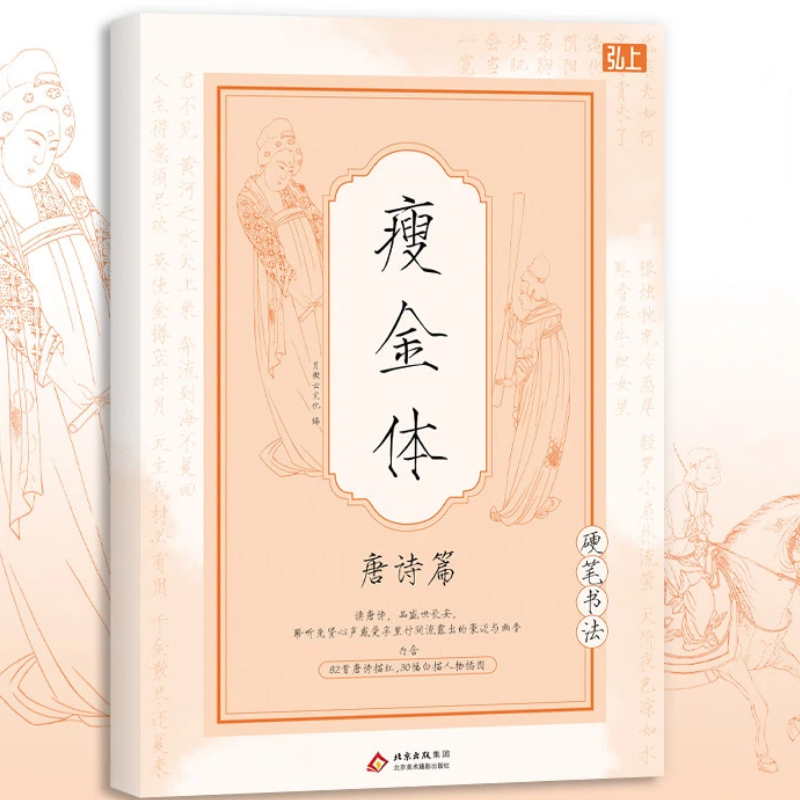 Chinese Calligraphy Practice Book - Chinees schrijfboek Song Huizong Slender Gold