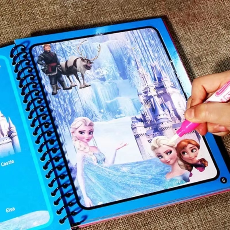 Cartoon Waterverf Tekenset Gra - Reusable Water Magic Coloring Book recensie en prijs