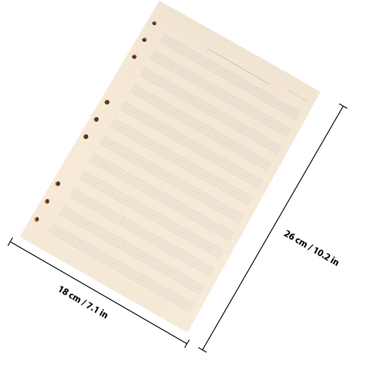 100 vellen muziekpapier, 5-lij - Blank Sheet Music Notebook recensie en prijs