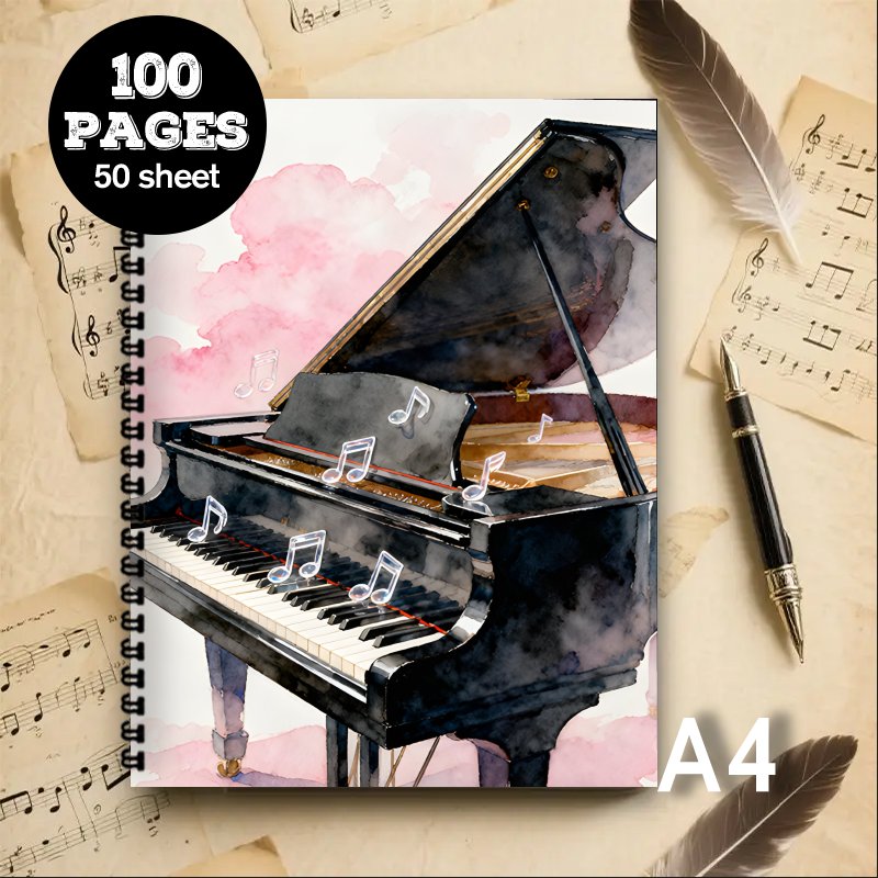 A4-formaat, muzieknotitieboekj - Blank Sheet Music Notebook recensie en prijs