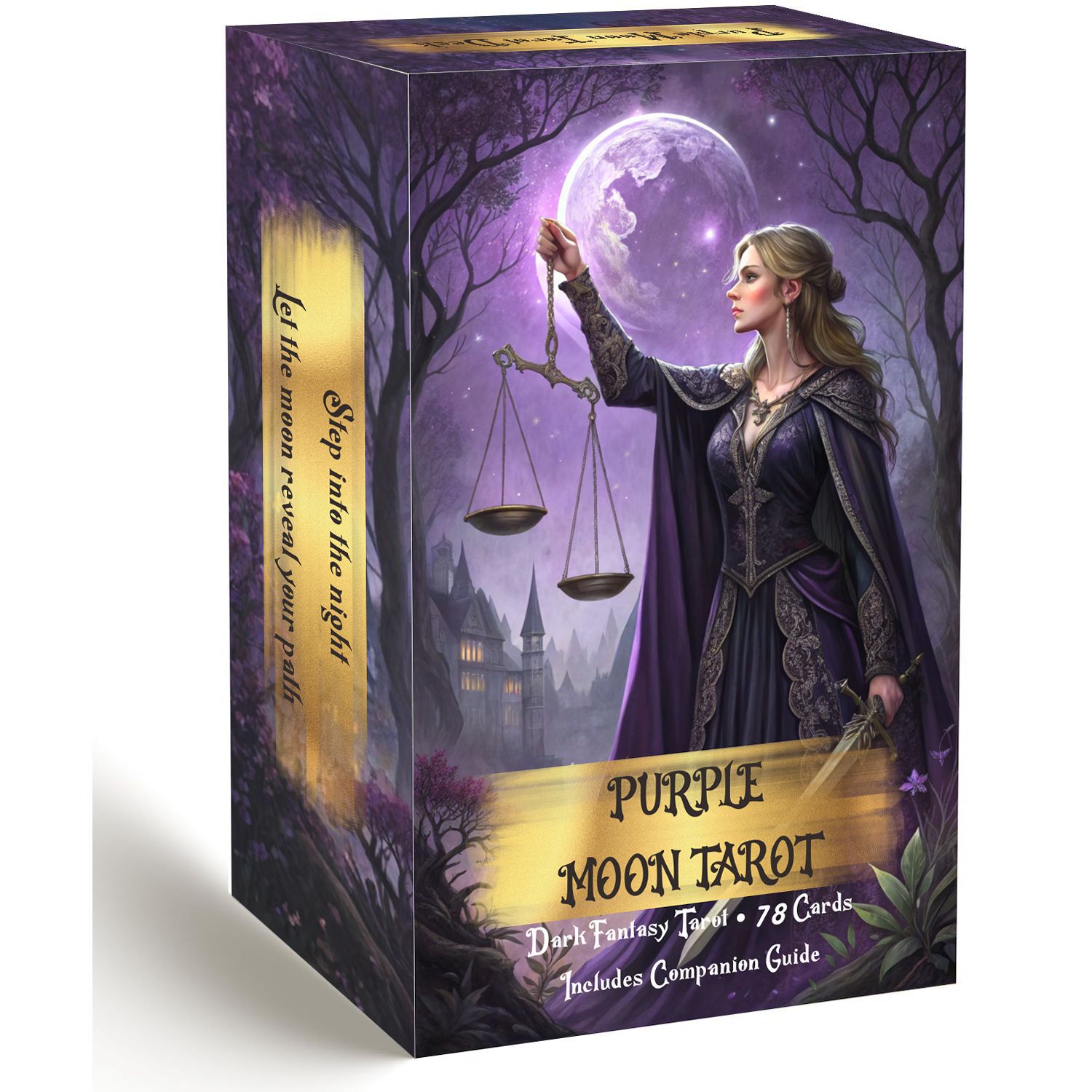 Purple Moon Tarot Cards Deck m - Tarot Deck With Guidebook recensie en prijs