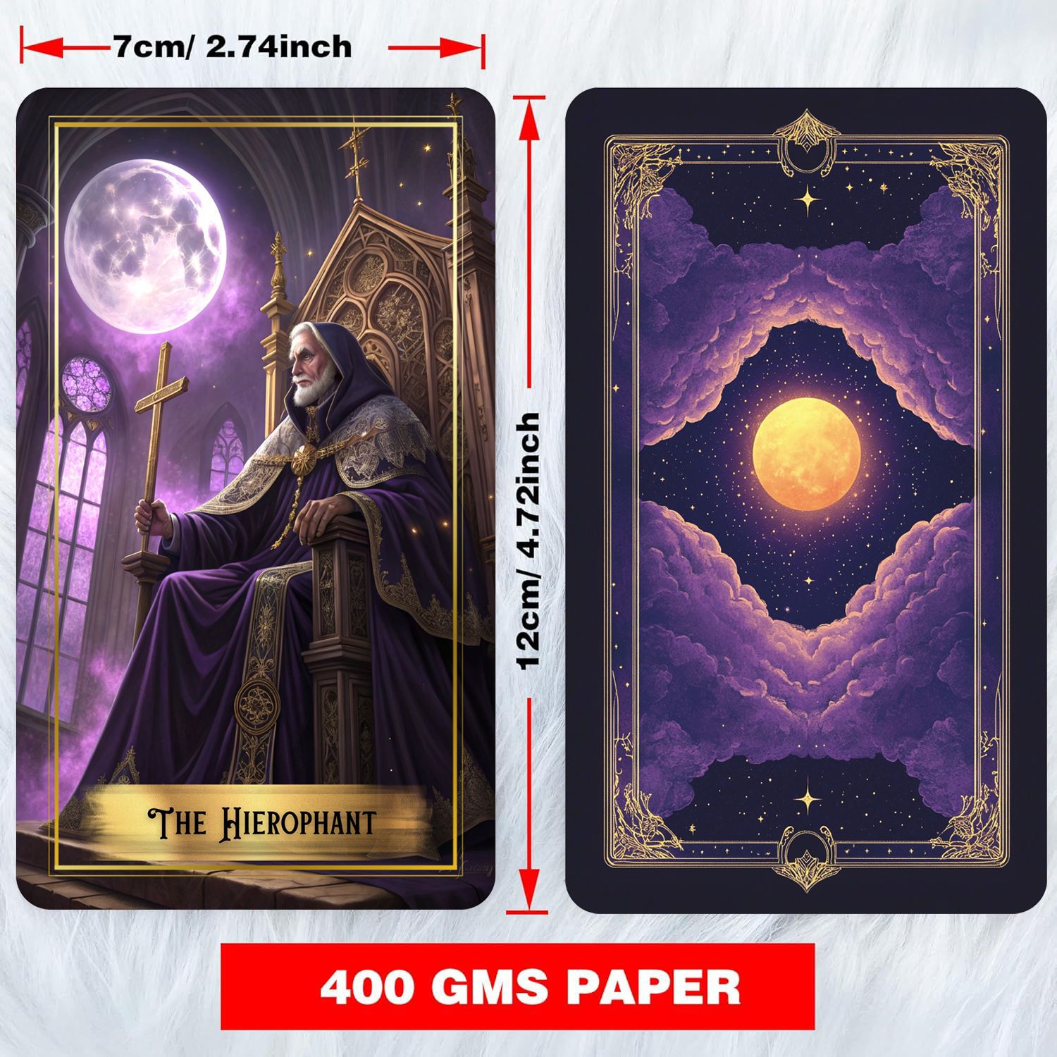 Purple Moon Tarot Cards Deck m - Tarot Deck With Guidebook recensie en prijs