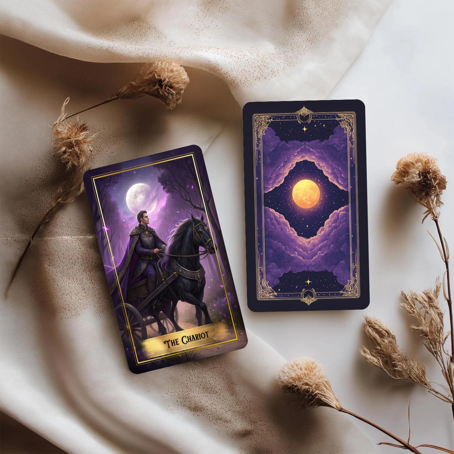 Purple Moon Tarot Cards Deck m - Tarot Deck With Guidebook recensie en prijs